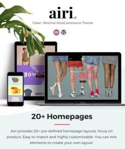Airi Clean Minimal WooCommerce Theme