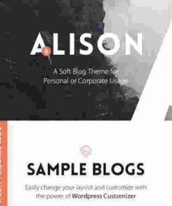 Anne Alison Soft Personal Blog Theme