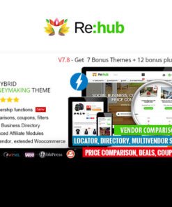 REHub – Price Comparison Affiliate Marketing Multi Vendor Store Theme 19.9.9.7 GPL Theme