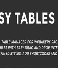 Easy Tables for WPBakery Page Builder GPL