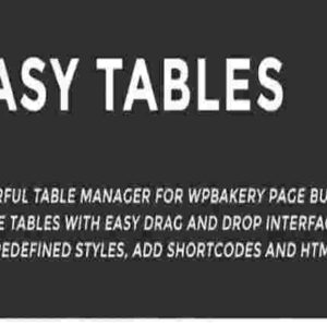 Easy Tables for WPBakery Page Builder GPL