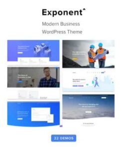 Exponent Modern Multi-Purpose Business WordPress theme