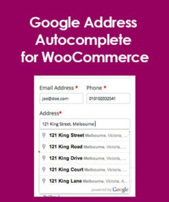 Google Address Autocomplete for WooCommerce