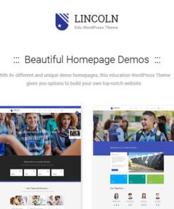 Lincoln Education Material Design WordPress Theme