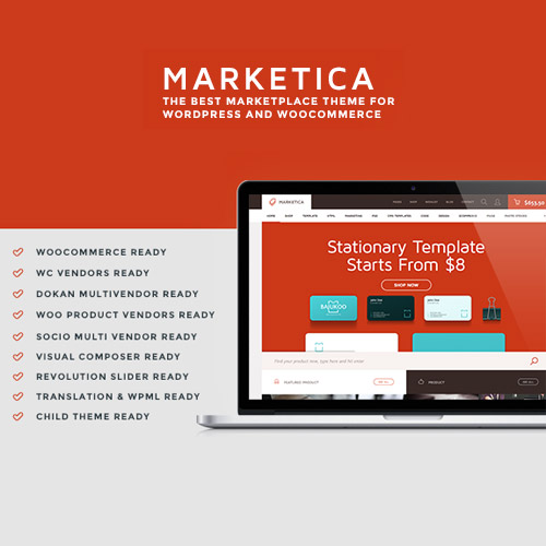 Marketica eCommerce and Marketplace – WooCommerce WordPress Theme