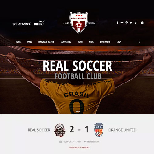Real Soccer Sport Clubs Responsive WP Theme