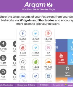 Social Counter Plugin for WordPress Arqam