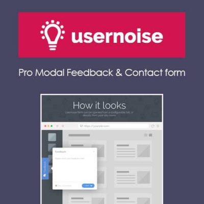 Usernoise Pro Modal Feedback & Contact form
