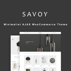 Savoy Minimalist AJAX WooCommerce Theme