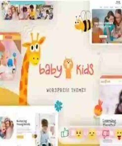 Baby Kids Theme GPL Education Primary School Children WordPress