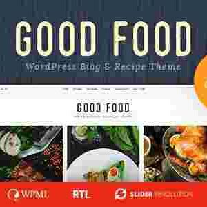 Good Food Theme GPL Recipe Magazine & Food Blogging Theme
