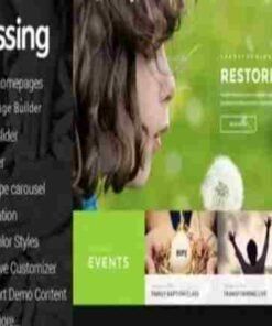 Blessing Theme GPL Responsive WordPress Theme for Church Websites