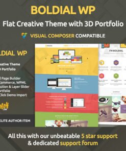 Boldial WP – Flat Creative Theme with 3D Portfolio