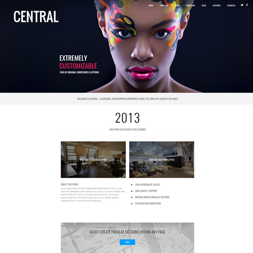 Central – Versatile, Multi-Purpose WordPress Theme