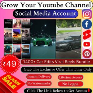 1400+ Car Edits Viral Reels Bundle
