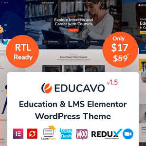 Educavo Theme GPL Multipurpose Online Courses & Education
