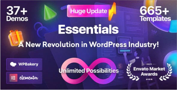 Essentials Theme GPL – Create Multipurpose WordPress Website