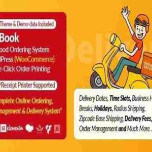 FoodBook GPL Online Food Ordering System for WordPress with One-Click Order Printing