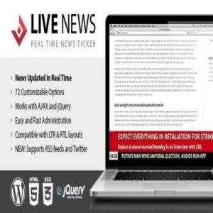 Live News Real Time News Ticker Plugin