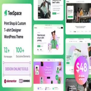 TeeSpace Print Custom T-shirt Designer WordPress theme