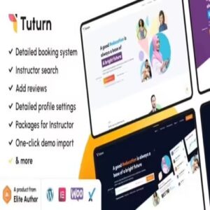 Tuturn Online Tutors MarketPlace WordPress Theme