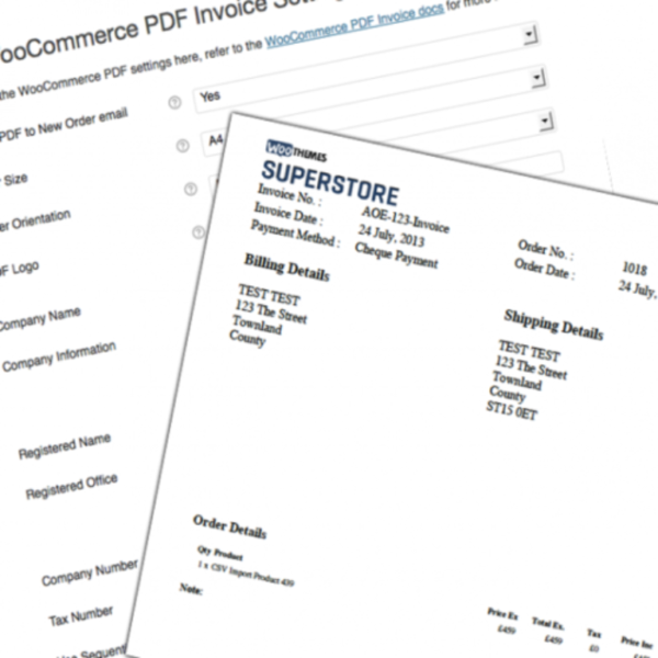 WooCommerce PDF Invoices Extension