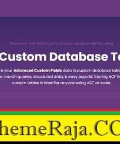 ACF Custom Database Tables GPL Plugin