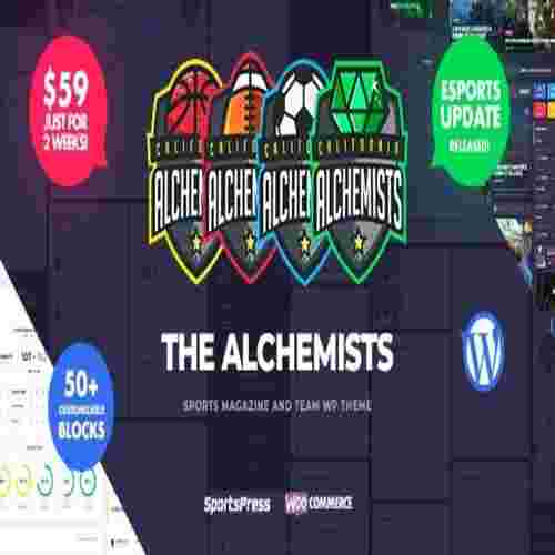 Alchemists Sports eSports & Gaming Club and News WordPress Theme