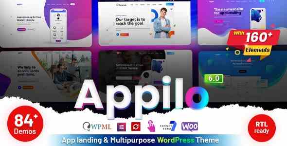 Appilo Theme GPL App Landing Page WordPress Theme