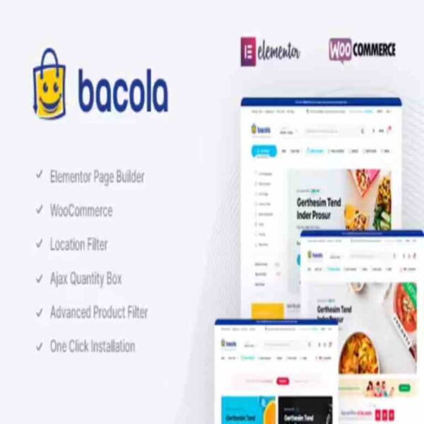 Bacola GPL Theme – Grocery Store And Food Ecommerce Theme