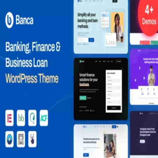 Banca GPL Theme – Banking, Finance & Business Loan WordPress Theme
