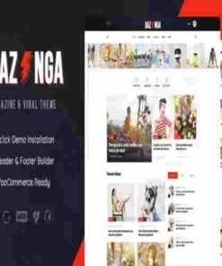 Bazinga GPL Theme – Modern Magazine & Viral Blog WordPress Theme