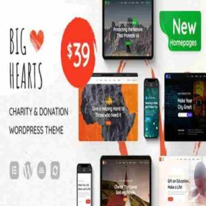 BigHearts Charity & Donation WordPress GPL Themes