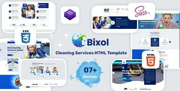 Bixol Theme GPL Cleaning Services WordPress Theme