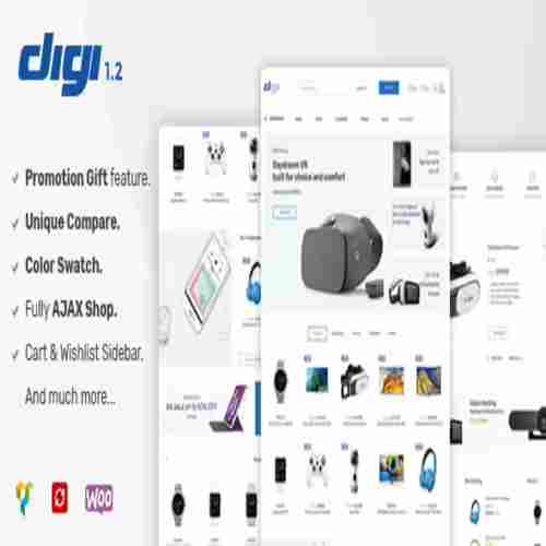 Digi GPL Electronics Store WooCommerce Theme