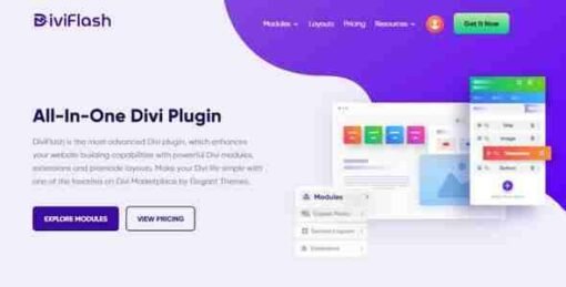 DiviFlash All Divi Modules In One Divi Plugins 1.4.11 GPL Plugin Only ...