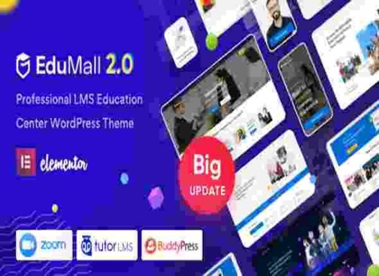 EduMall Theme GPL 4.5.1 – Professional LMS Education Center WordPress ...