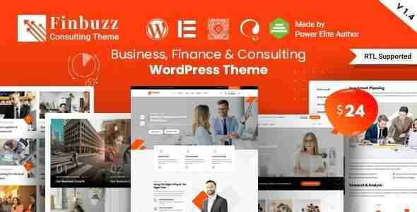 Finbuzz Theme GPL Corporate Business WordPress Theme