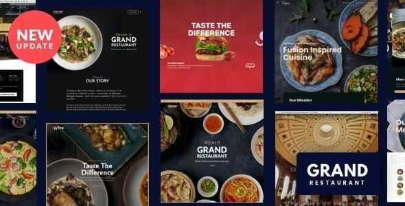 Grand Restaurant Theme GPL Food Business Websites