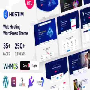 Hostim GPL Theme Web Hosting WordPress Theme with WHMCS