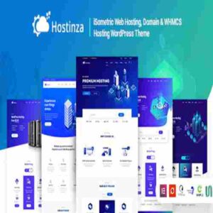 Hostinza GPL Theme – Isometric Domain & Whmcs Web Hosting WordPress Theme