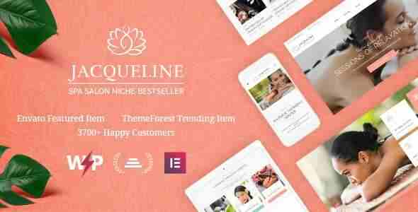 Jacqueline Theme GPL Spa & Massage Salon Beauty WordPress Theme + Elementor