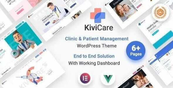 KiviCare Theme GPL – Medical Clinic & Patient Management WordPress Theme