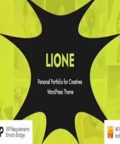 Lione Personal Portfolio for Creatives WordPress GPL Theme