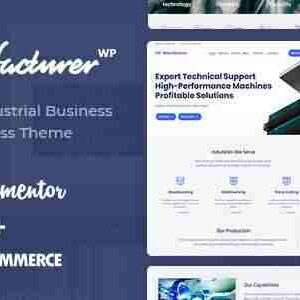 Manufacturer Theme GPL Factory and Industrial WordPress Websites