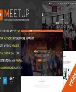 Meetup GPL Theme Conference Event WordPress Theme