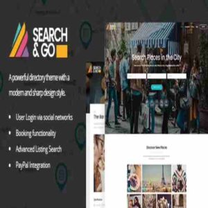 Search & Go – Modern Smart Directory WordPress Theme GPL