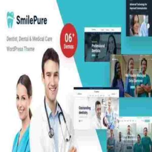 SmilePure GPL Theme Dental & Medical Care WordPress Theme