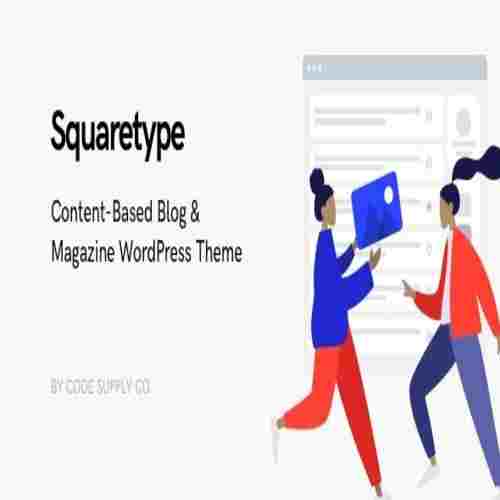 Squaretype Modern Blog WordPress Theme – GPLTheme