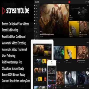 StreamTube GPL Theme – Video WordPress Theme